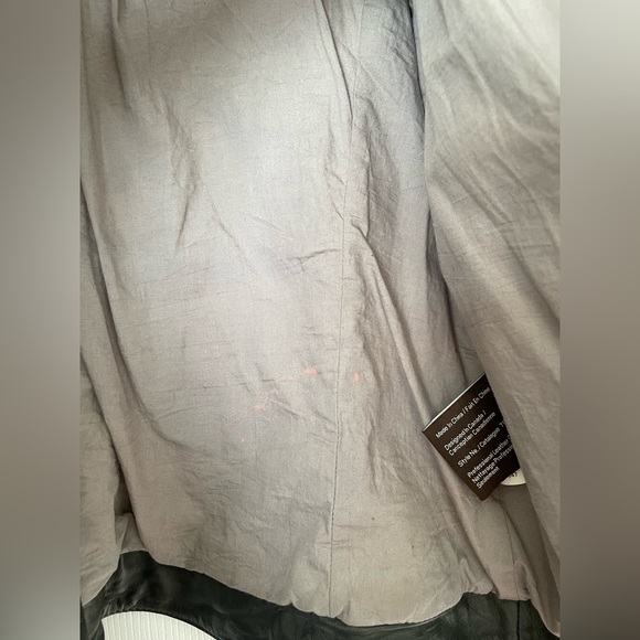 Danier Italian Leather Jacket Coat, Dark Grey, Women’s Size XS - Picture 10 of 10